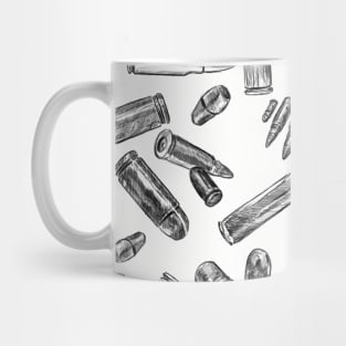 Bullet Pattern Black and White Mug